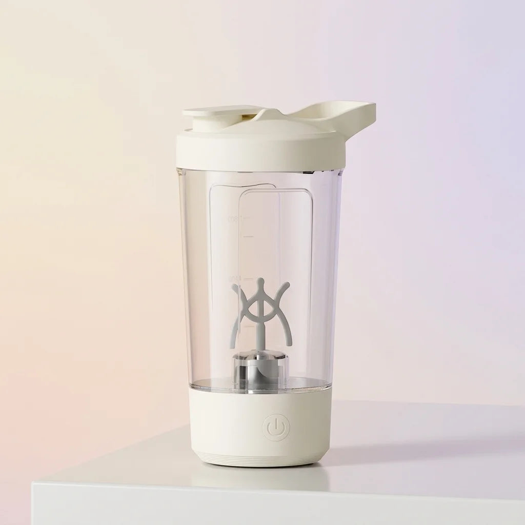 Top view of the mixing mechanism inside the automatic stirring cup